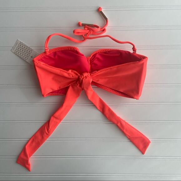 REVOLVE Eberjey S Pink Cactus Crush Amala Strapless Bandeau Bikini Top - Picture 4 of 9